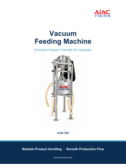 Vacuum Feeding Machine brochure cover