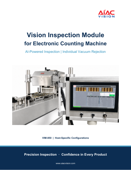Vision Inspection Module for Electronic Counting Machine brochure cover